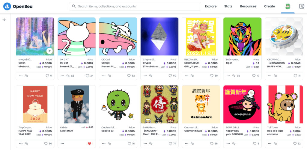 【OpenSea】saboのコレクション