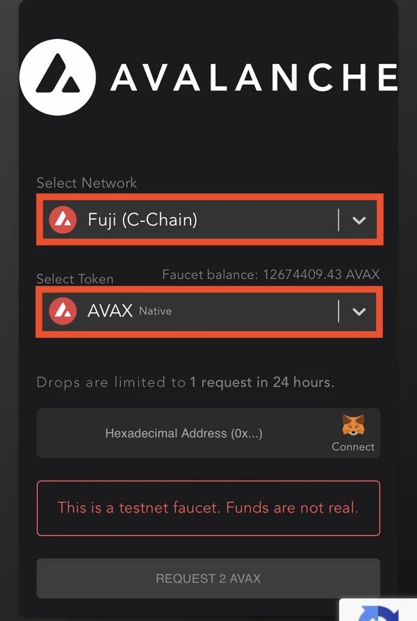 SleeFiの始め方(AVAXの送付)