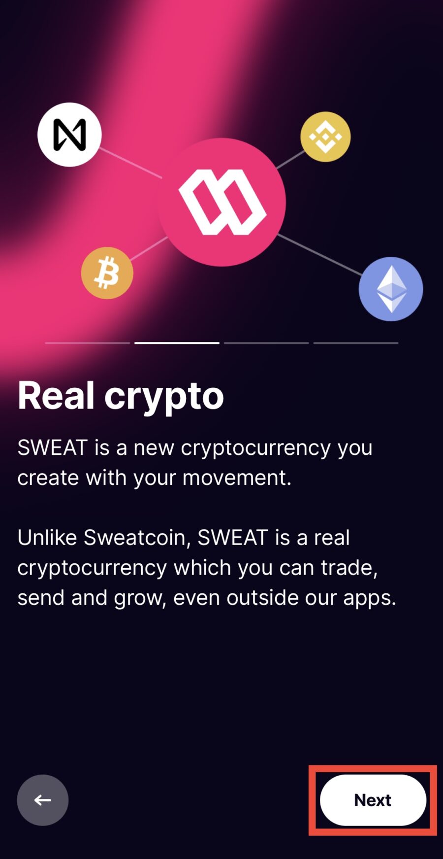 Sweatcoin-SWEATをもらう方法