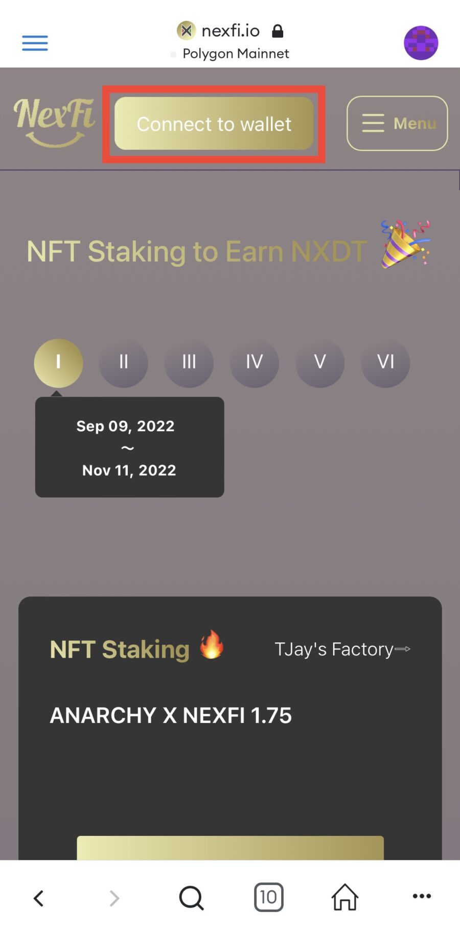 NexFi 2.5-NXDTのステーキング方法
