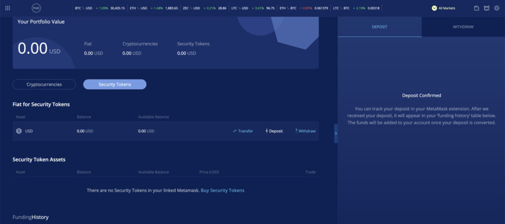 【INX ONE】ETHをUSDにコンバートして入金