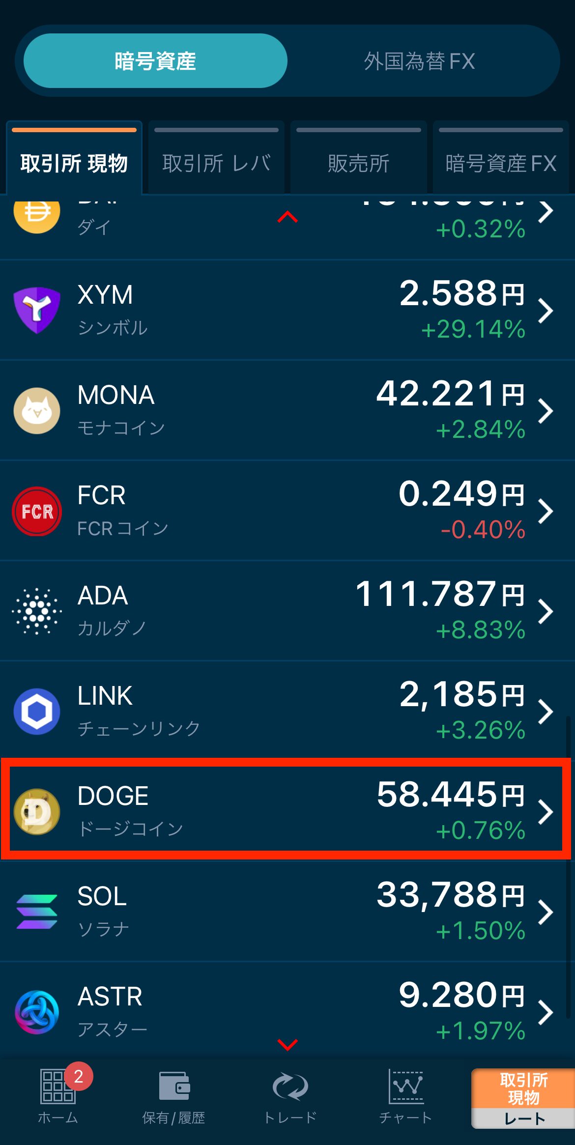 GMOコインでDOGE（ドージコイン）を購入