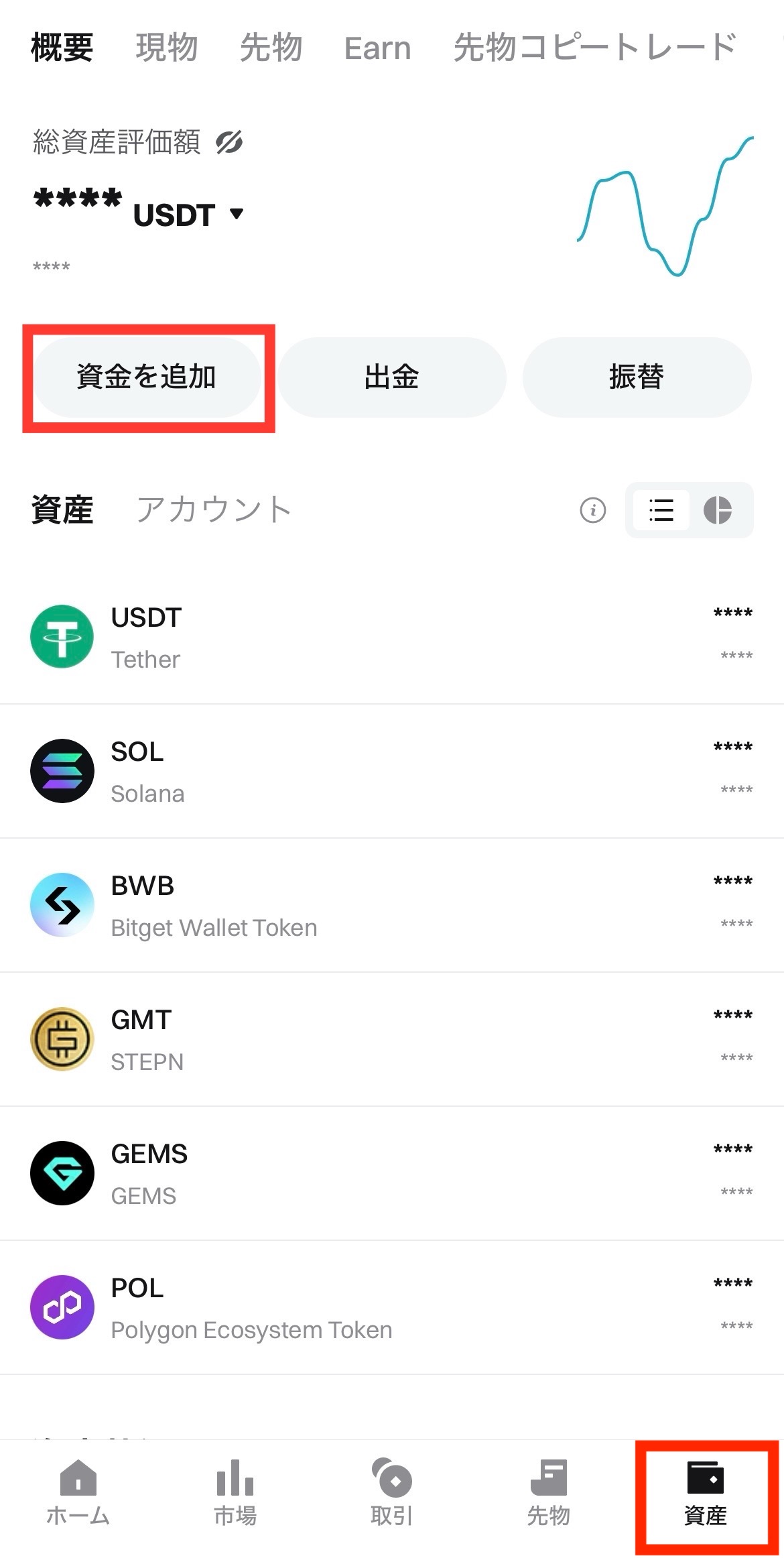 World AppからBitgetへWLD（ワールドコイン）を送金