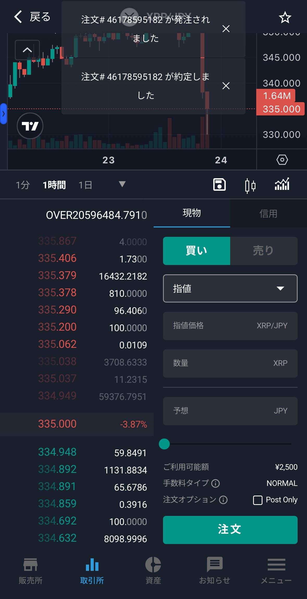 ビットバンクでXRPを購入