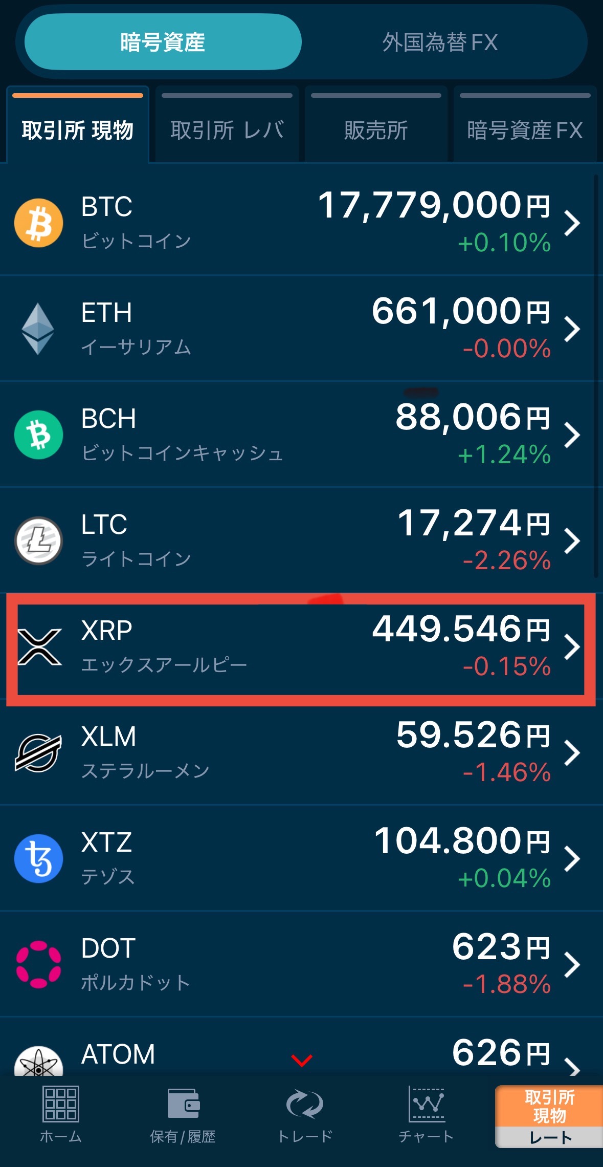 GMOコイン-XRP
