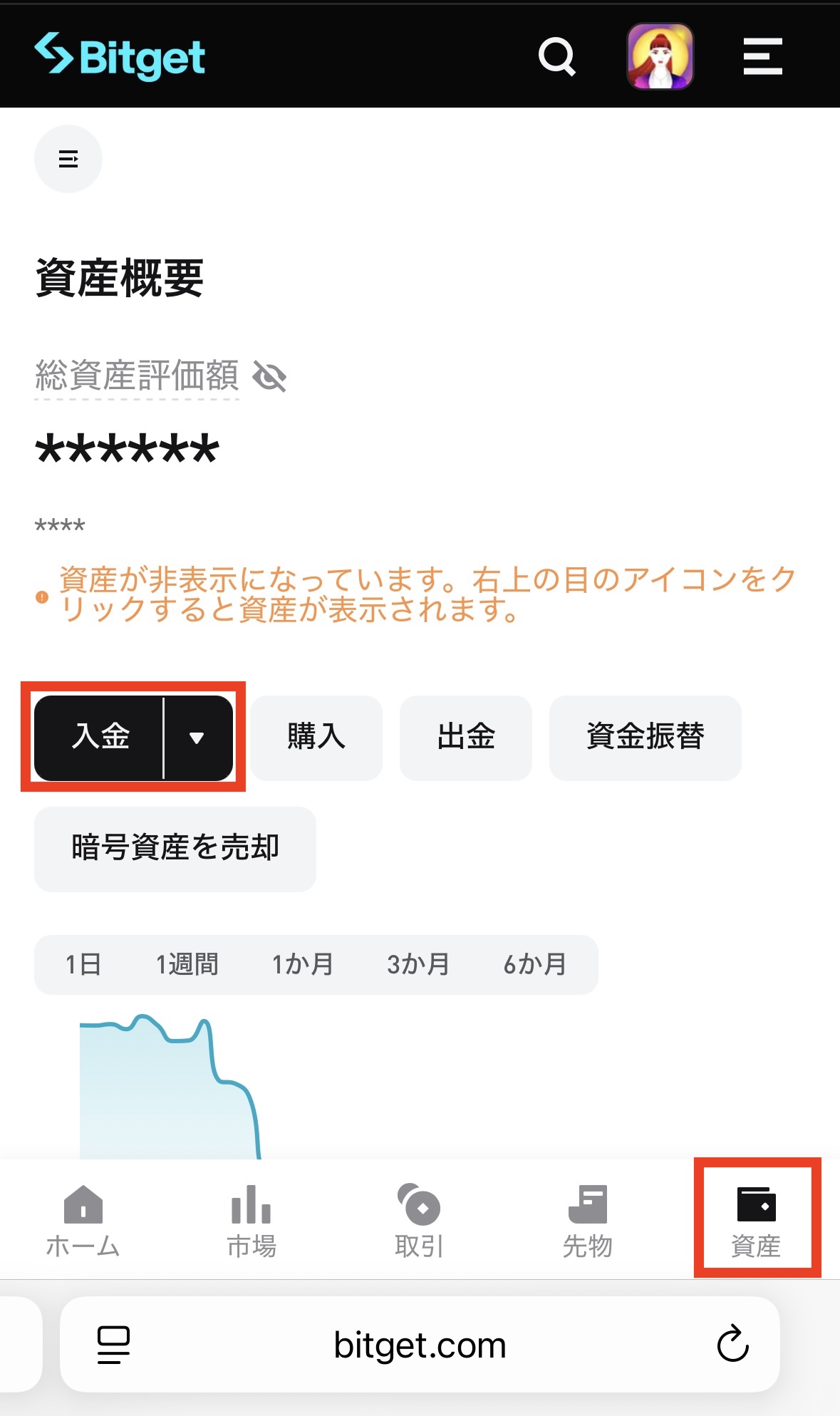 ビットフライヤーからBitgetへXEMを送金