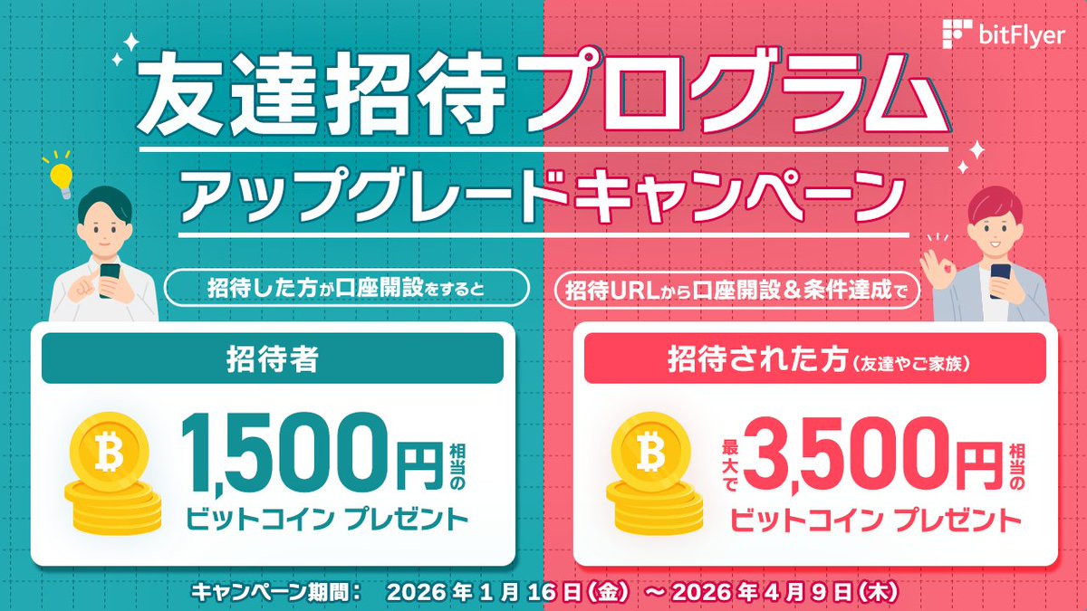 ビットフライヤー紹介キャンペーン